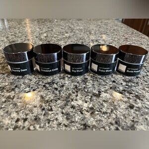 Five Nailboo Dip Powder Jars - 4 colors and 1 Build Powder